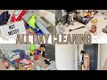 Day &amp; Night all day whole house clean with me routine 2023