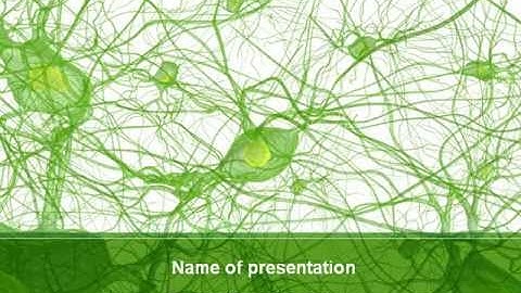 Nervous Tissue PowerPoint Template by PoweredTemplate.com