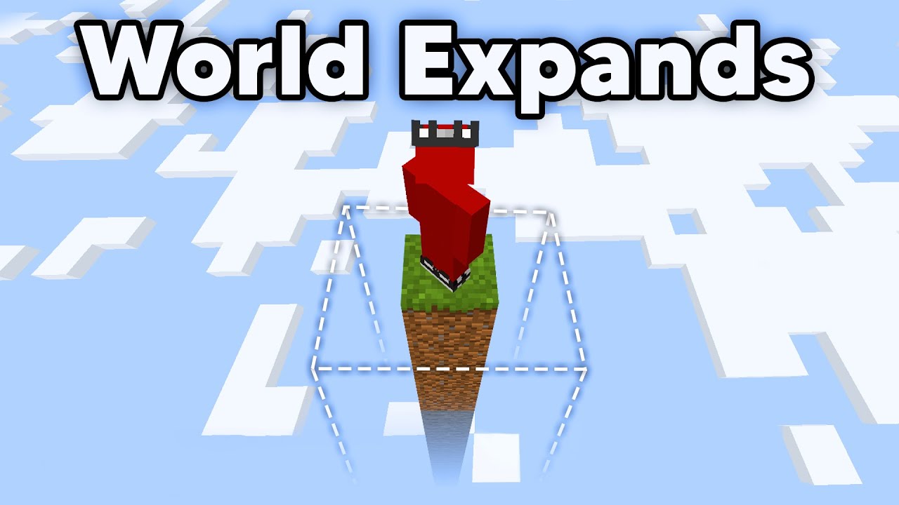 Minecraft But the World Expands (LIVE) - made by delilah died