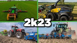 Dutch farming compilation 2023 | Planting, drilling, fertilising, chopping & more