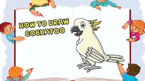 HOW TO DRAW COCKATOO | ANIMAL PHOTOSHOP DRAWING | EASY DRAWING TUTORIAL STEP BY STEP