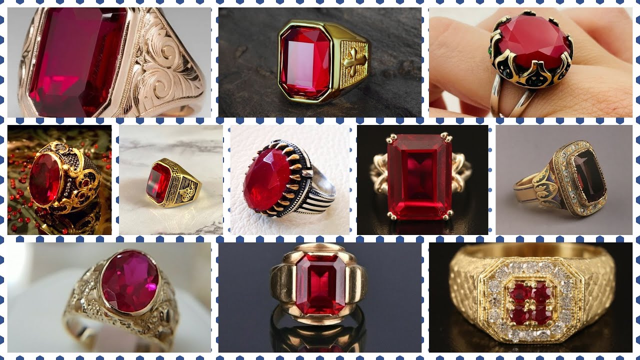 Ruby gold rings for menmens beautiful gold ruby ringsruby mens rings