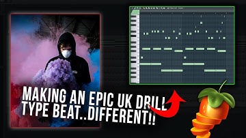 Making A CRAZY UK Drill Type Beat in 4 Minutes Or LESS  FL Studio Tutorial