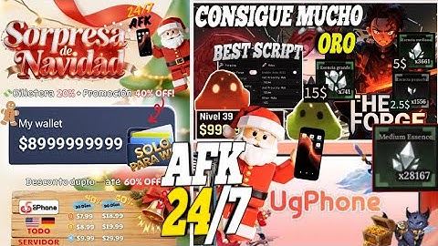 😎 LA MEJOR FORMA DE FARMEAR MUCHO DINERO AFK 24/7 EN THE FORGE | COM UGPHONE LA MEJOR APP EN LA NUBE