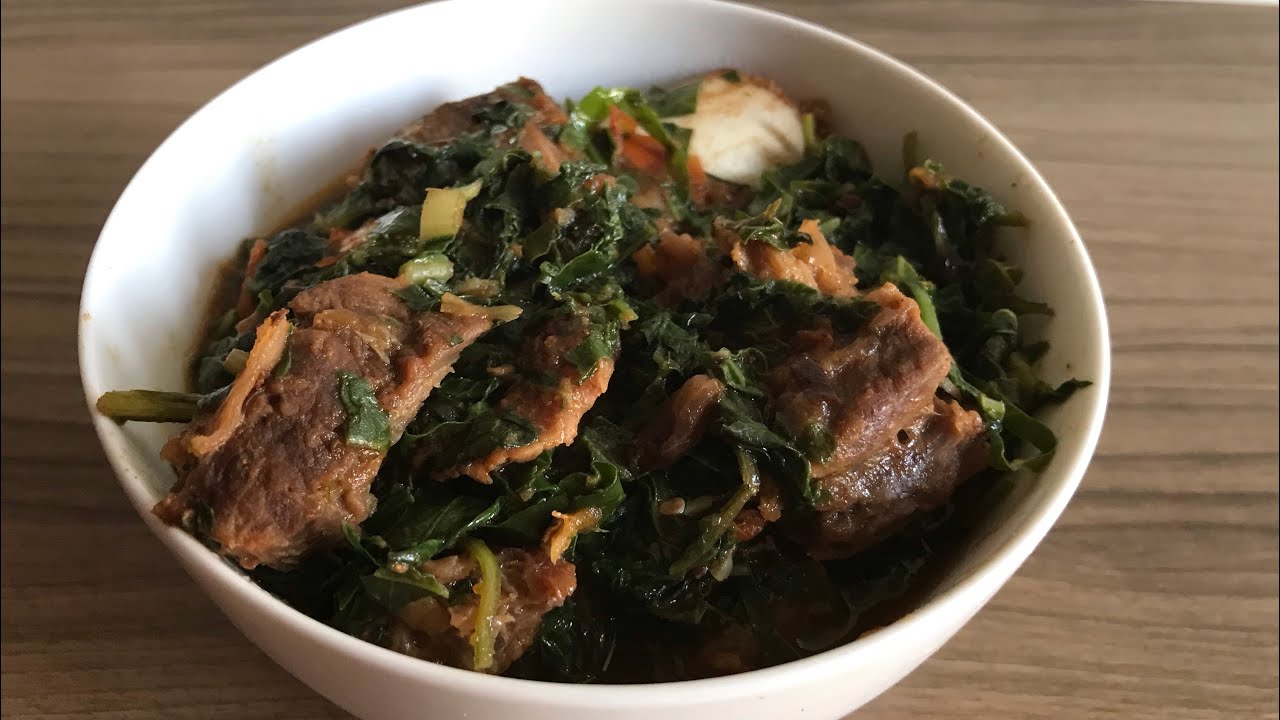 How to Cook Terere & Managu with Meat | Easy Kenyan Recipe
