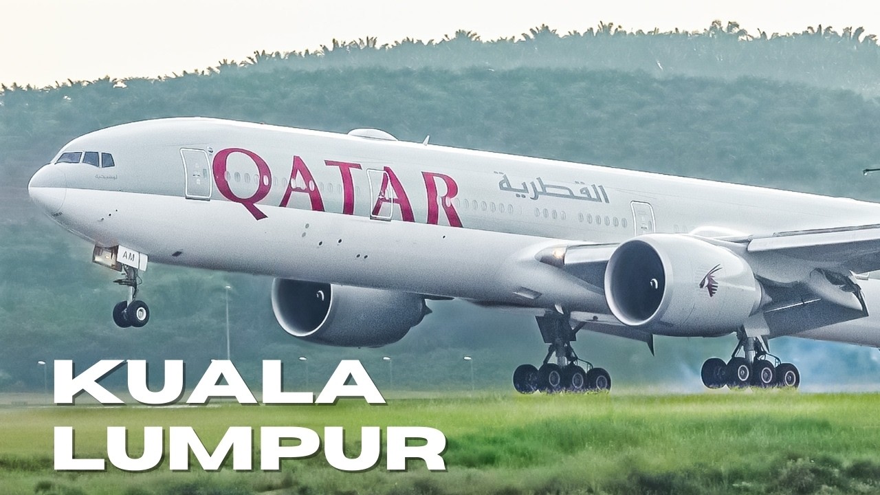 ✈️🇲🇾 Мировое воздушное движение в KUL! Более 1 ч plane spotting в Куала-Лумпур (WMKK/KUL)
