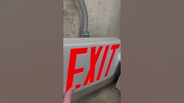 Testing a Lithonia generic exit sign.