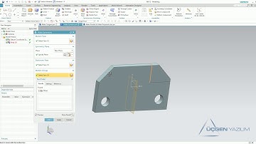 47- SENKRON MODELLEME MAKE TANGENT & SYMMETRIC & PARAlLEL & PERPENDICULAR - NX EĞİTİM VİDEOLARI