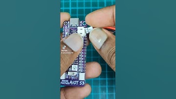 Maker Feather AIoT S3 onboard LiPo Connector #esp32 #maker #arduino #makerfeatheraiots3 #esp32s3