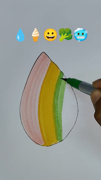 Satisfying creative art 💧🍦😀🥦🥶#shorts #creativeartemoji #trending #viralvideo #art #satisfyling