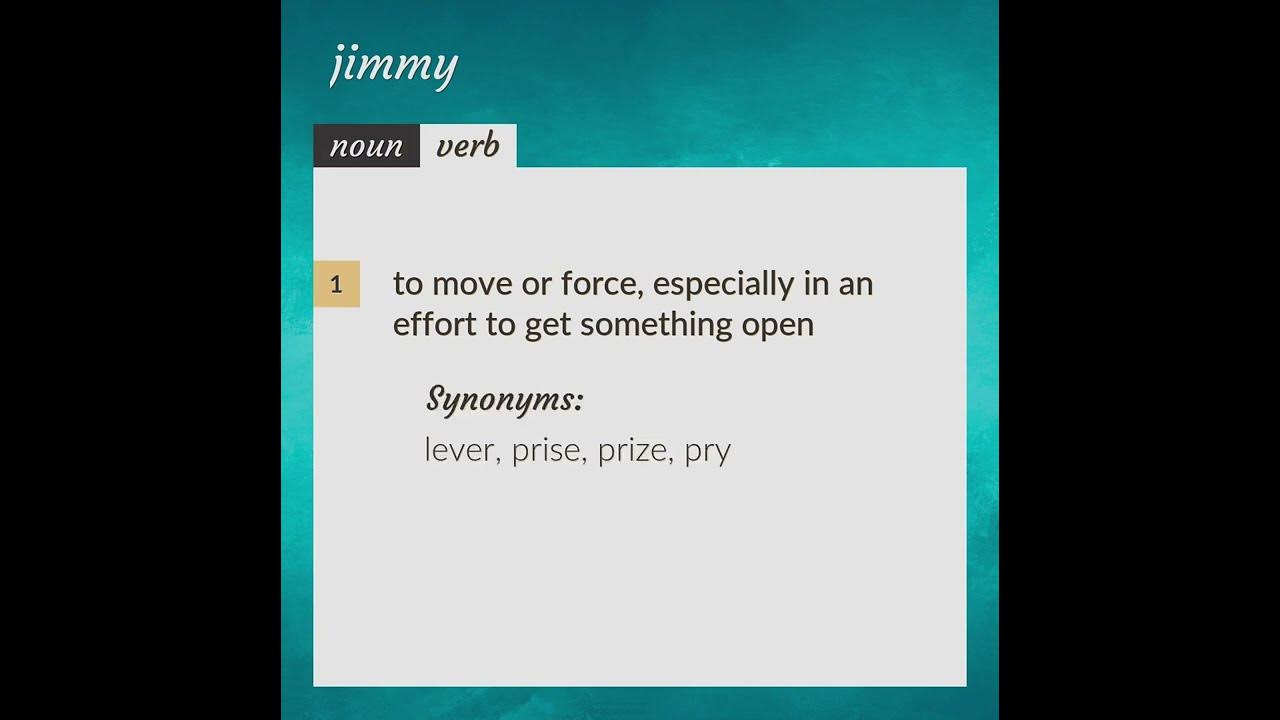 Jimmy meaning of Jimmy YouTube