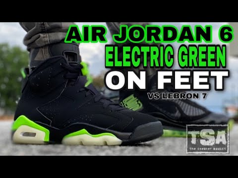 retro 7 electric green