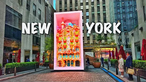 NYC LIVE Walking Midtown Manhattan & New Art at Ro...