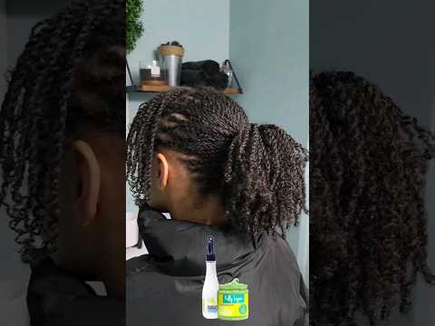 Mini twists on natural hair. My favorite protective style! #microtwists