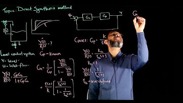 Direct synthesis method part 1 - First order model