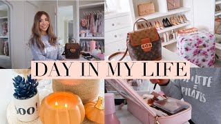 DAY IN MY LIFE! PACKING, PUMPKIN COFFEE & NEW NAILS!🎃