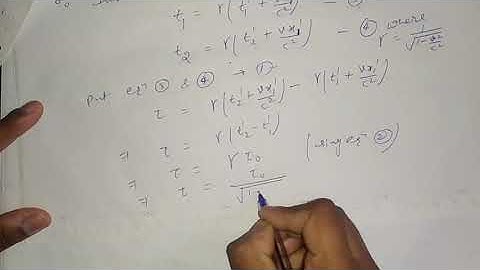 Time Dilation Part-2 for B.sc 1st year by Sapna Agarwal