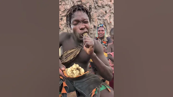 Hadzabe Tribe's Traditional Meal Preparation #cooking #bushcraft #food thumbnail