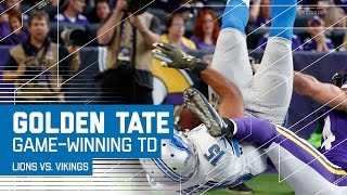 Golden Tate Flips into the End Zone for the Game-Winning TD! | Lions vs. Vikings | NFL