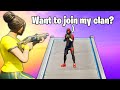 I tried out for my duo fills Fortnite clan...