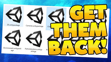 Get Standard Assets in Unity 2022, 2021, 2020, 2019 WITHOUT account sign-in