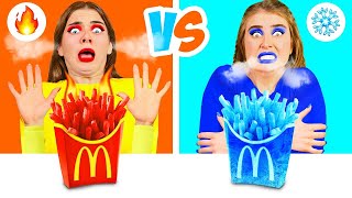 Hot vs Cold Food Challenge by DoDo