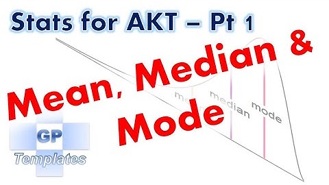Medical Statistics - Part 1