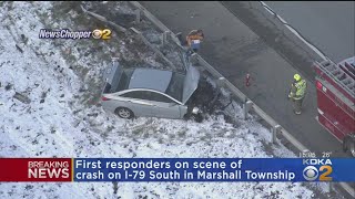 Traffic Backs Up On I-79 South After Single-Vehicle Crash