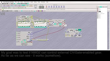 Nord Modular G2 as CV-GATE controller