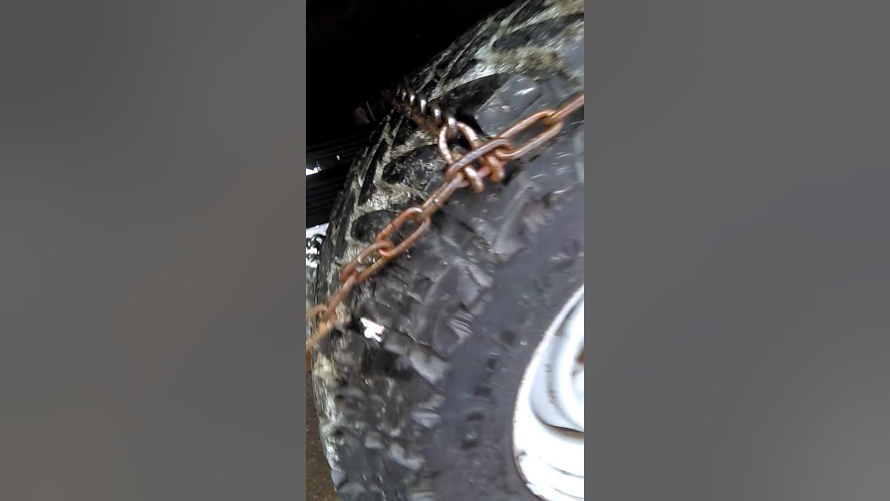 How to put on tire chains /cables YouTube