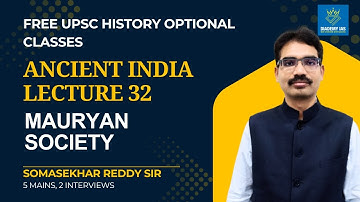 UPSC History Optional Paper 1 Ancient India Free Lec 32 |Topic- Mauryan Society | DIADEMY IAS
