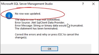 Reasons error
