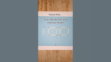 Turn 100 into CAT with only 2 moves 🤔 #shorts