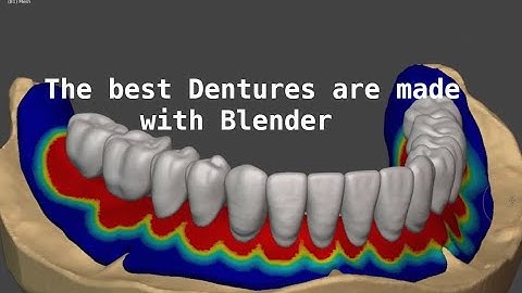 Digital Dentures made in Blender
