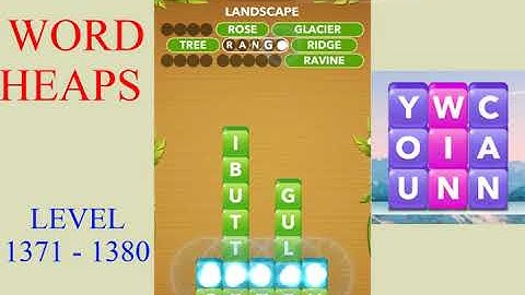 Word Heaps Level 1371 - 1380 | All Answers | Walkthrough