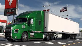 Mack Anthem Realistic Driving American Truck Simulator POV Drive Gameplay 4K ATS 1.50 Kansas DLC