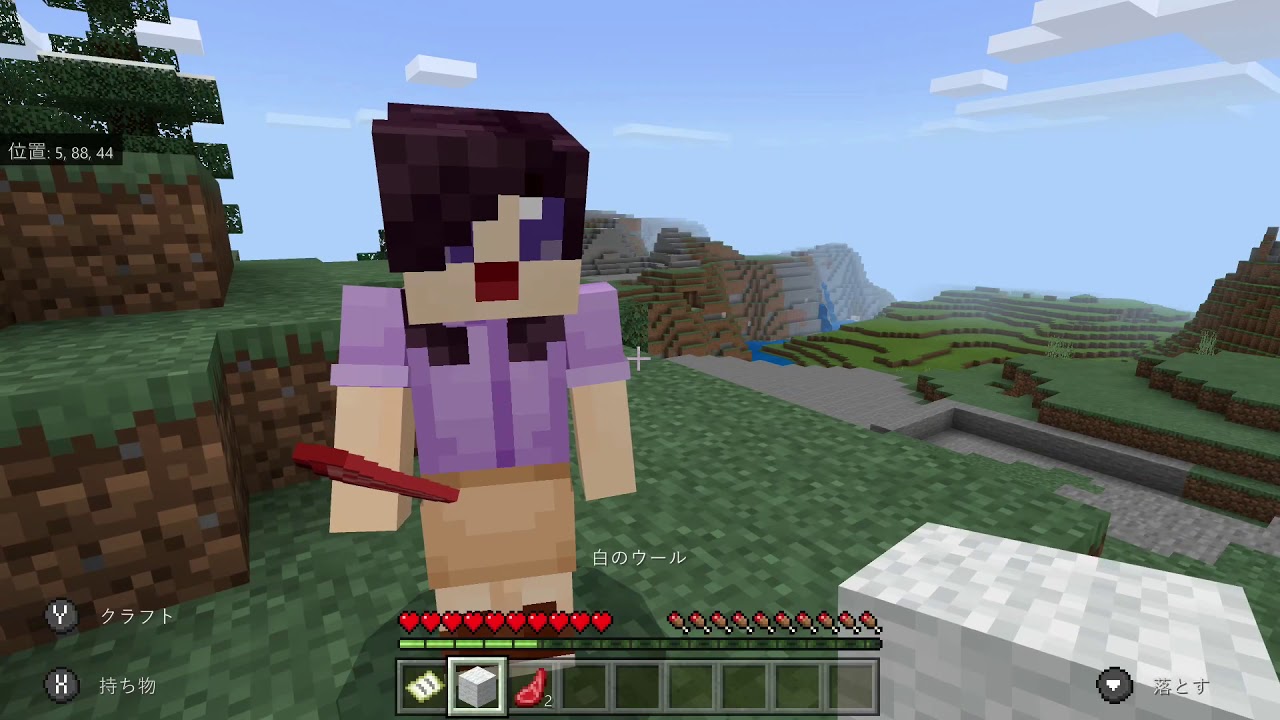 【Minecraft】初心者が小学2年生に教わります