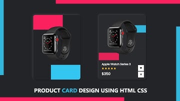 Responsive Animated Product Card Design Using Html Css | E-commerce Product Card