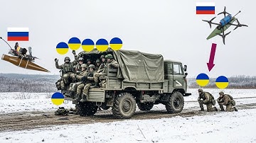 Russian FPV Drone Ambushes Truck Full of Ukrainian Soldiers