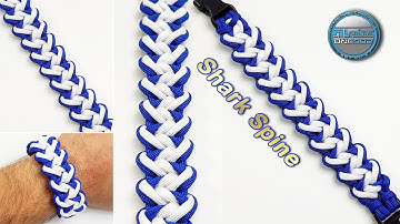 How to make Paracord Bracelet Shark Spine World of Paracord Tutorial DIY