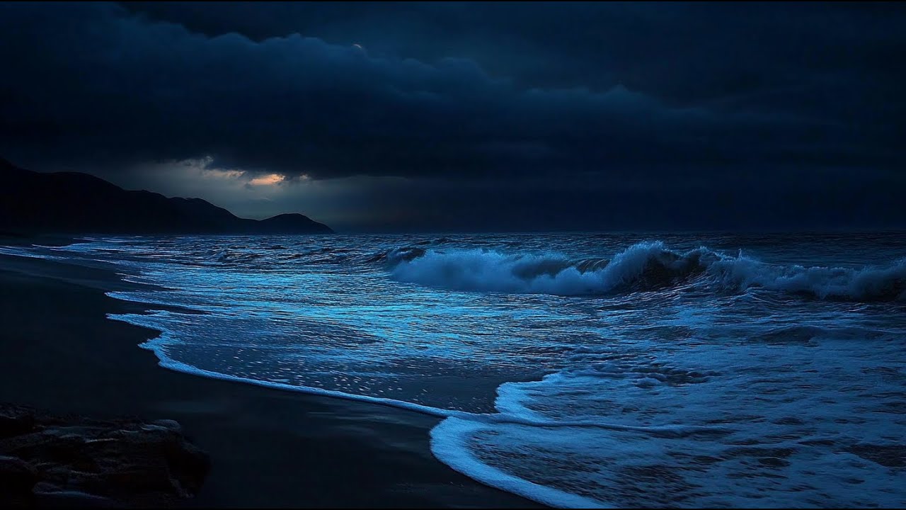 STOP Overthinking Tonight • Immerse in Powerful Night Ocean Sounds for Mental Reset