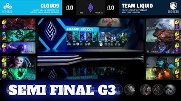 C9 vs TL - Game 3 | Semi Finals LCS 2021 Mid-Season Showdown | Cloud 9 vs Team Liquid G3 full game