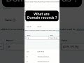 What are Domain records ? #domain #everydaykarma #sarojdahal #everydaykarma