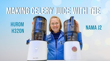Making Celery Juice with the Nama J2 & the Hurom H320N