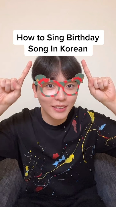 Nyanyikan lagu selamat ulang tahun dalam bahasa Korea 🎂🎉🤩 #shorts