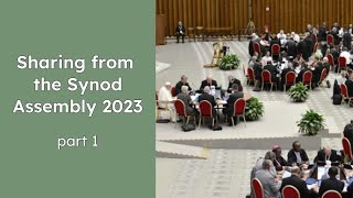 Synod Assembly 2023 - Part I - The delegates share their valuable synodal experiences.