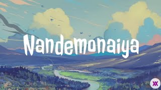 Miniatura del video "Japanese soft song • Nandemonaiya - Mone Kamishiraishi (Mitsuha) | Lyrics Video"