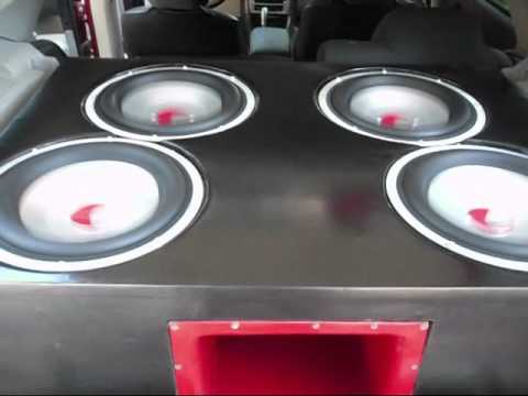 Sixdogs1 4 12" Optidrive Subwoofers in Dodge Magnum