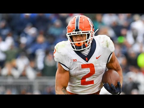 Chase Brown Highlights Vs Wyoming! 3 Tds And 200 Total Yards! Illinois Rb