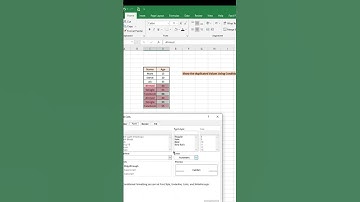 Conditional Formatting - Show Duplicated items #shorts #shortvideo #short #excel #microsoftexcel